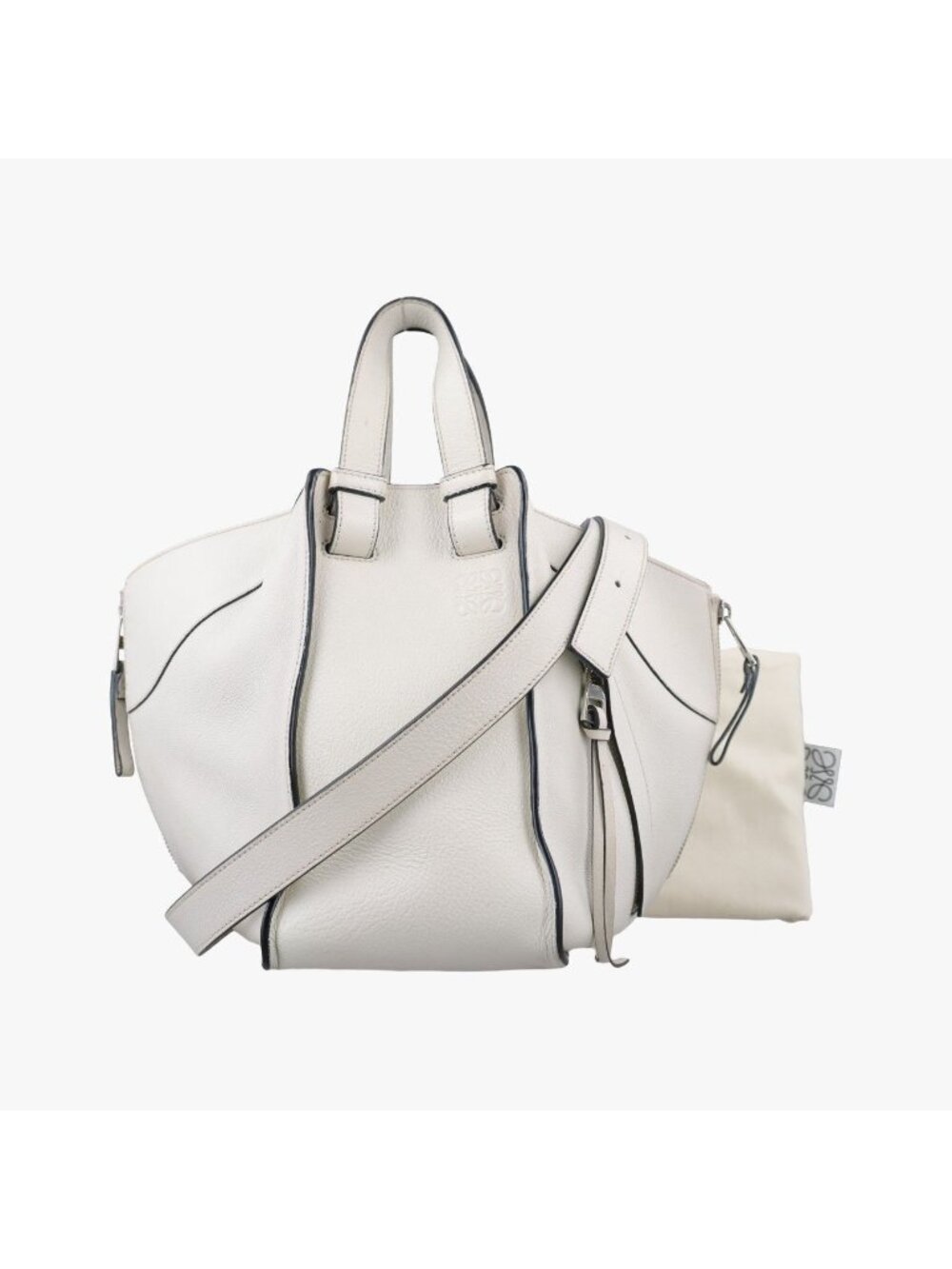 Loewe Hammock White Leather 61 Shoulder Bag